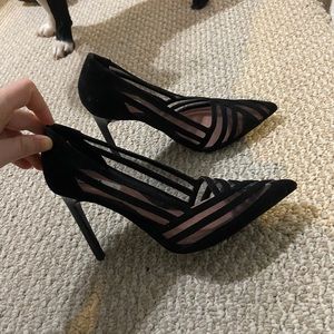 Zara sexy black pointed toe heel pump